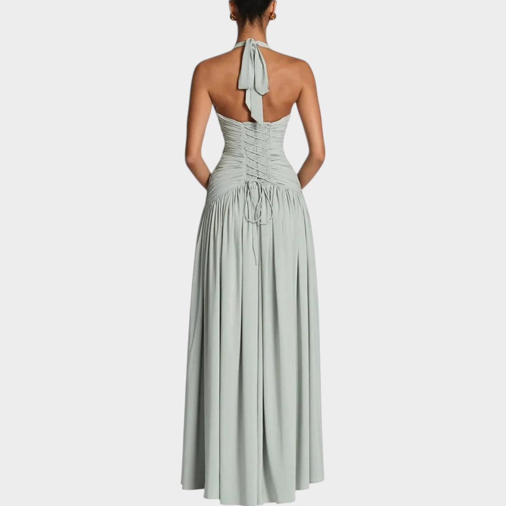 Halter Neck Maxi Dress