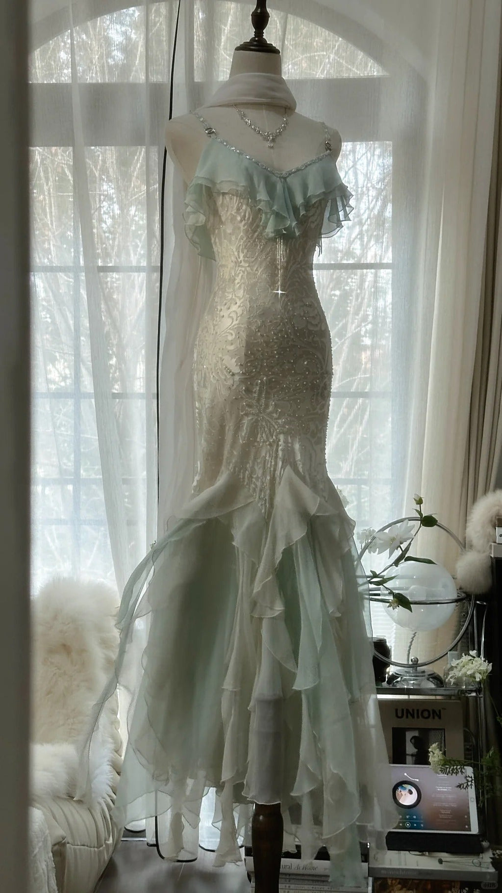 Vintage Evening Dresses, Sleeveless Long Party Gowns  25517
