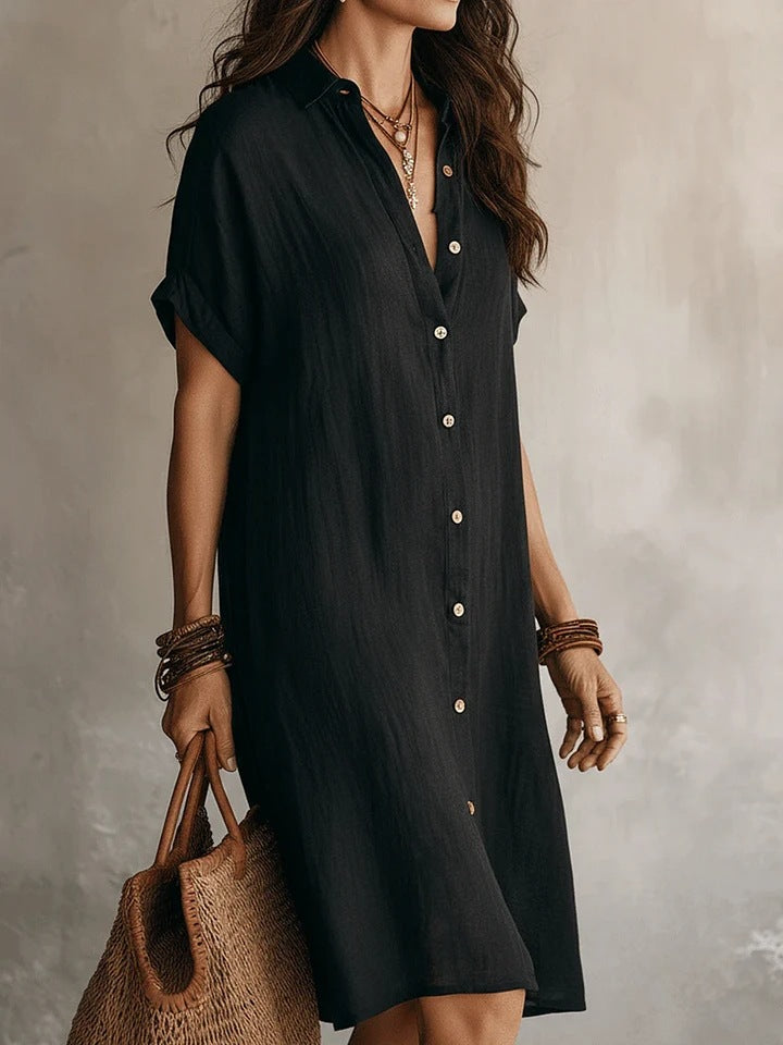 Boho Deep V-Neck Maxi Dress with Pockets