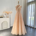 DreamyVow  Luxury Beaded Dubai Lilac Evening Dresses for Women Wedding Party 2023 Elegant Long Arabic Prom Formal Gowns 329