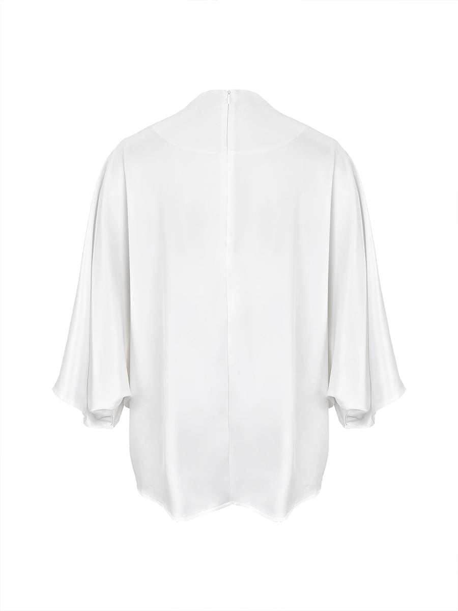 Loose Solid Color V-Neck Blouses&Shirts Tops