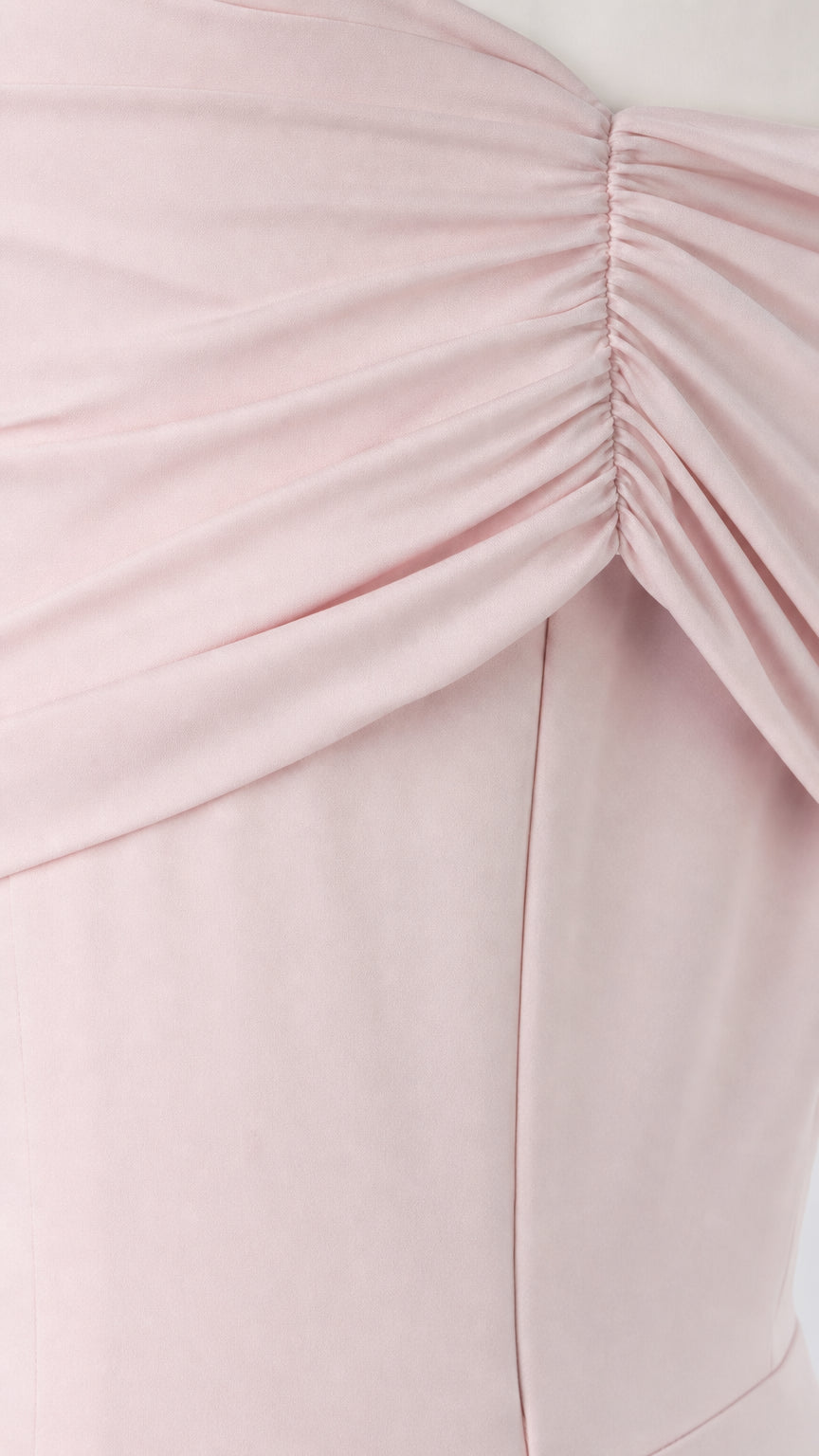 Asymmetrical Ruched Off-the-Shoulder Mermaid Evening Gown