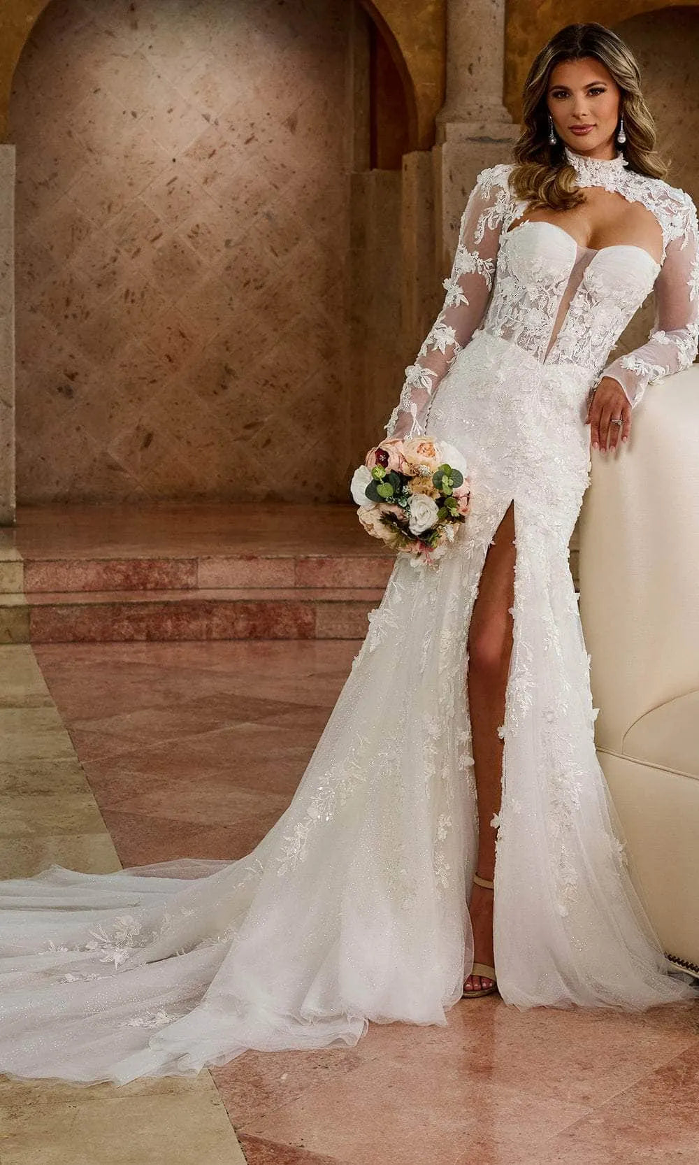 Rachel Allan Bridal RB5065 - Sweetheart Neck Mermaid Wedding Gown