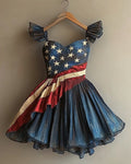 Summer Casual Independence Day Themed Dress 486e