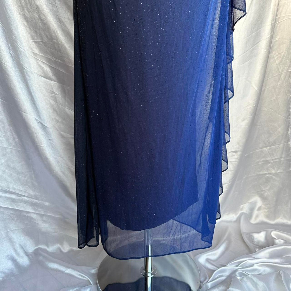 Betsy & Adam Women's Black and Blue Dress