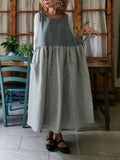 Grey Gingham  Apron