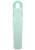 Strapless Bustier Maxi Dress Green