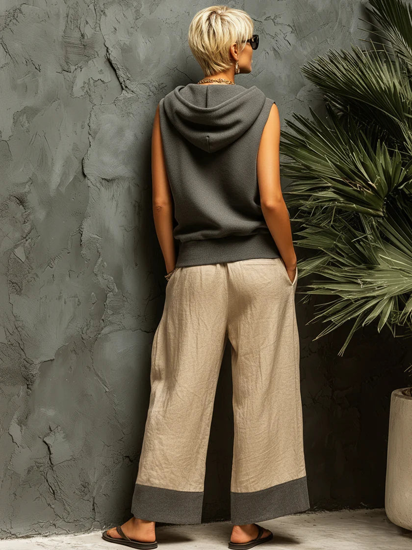 Casual & Comfortable Sleeveless Cotton Hoodie