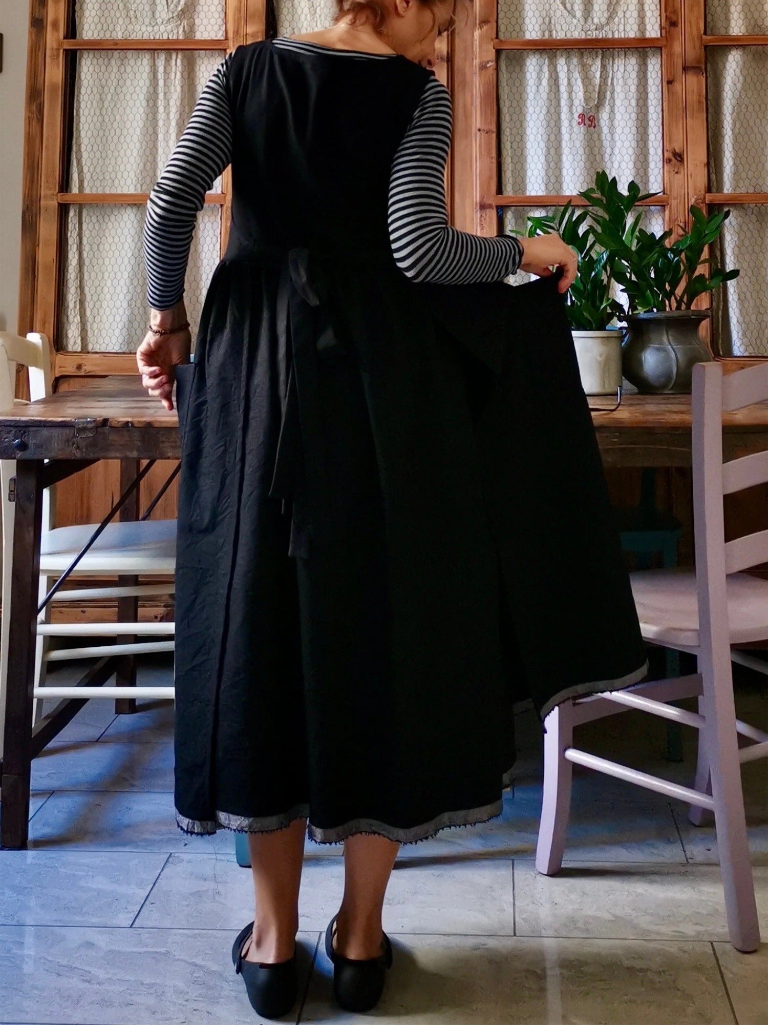 Black Cotton &  Kitchen Apron