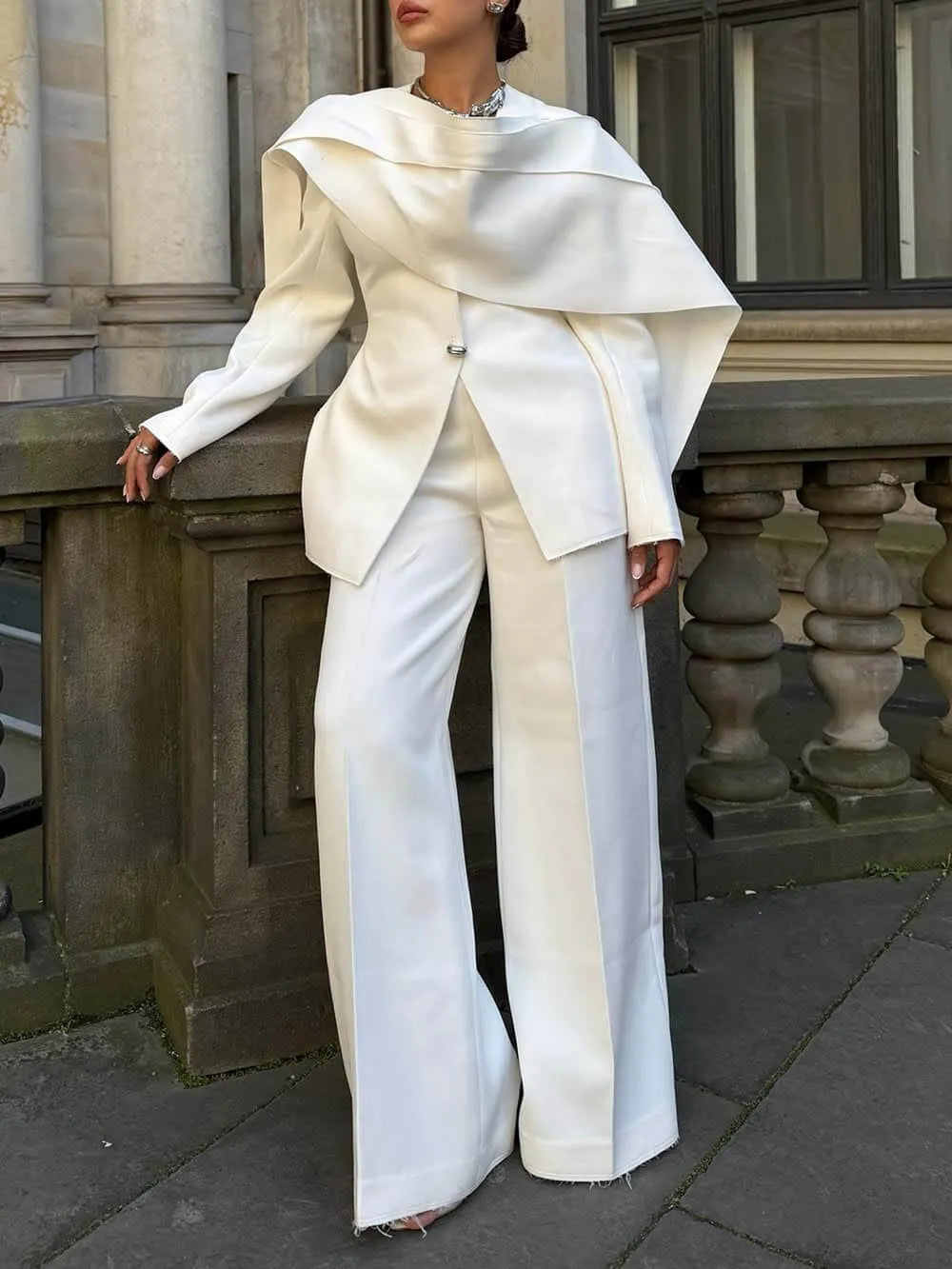 Chic High-Waist Wide-Leg Pants