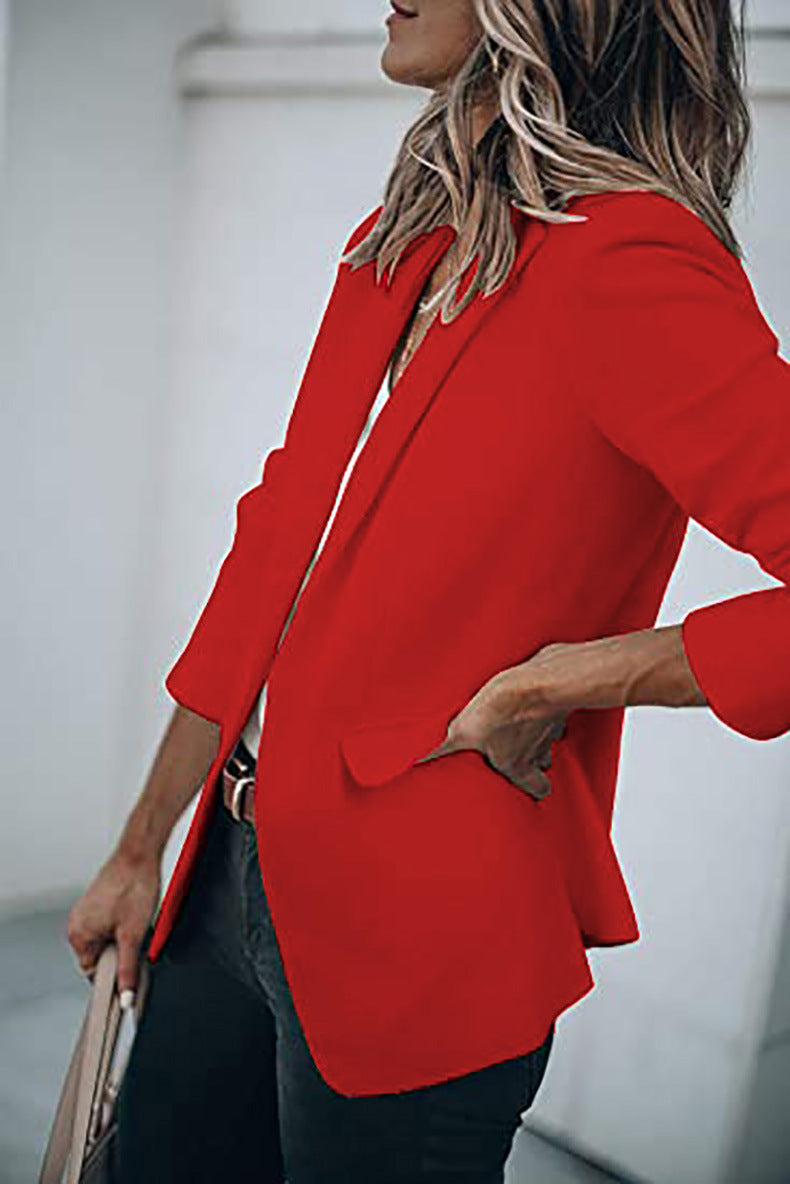 Casual Turndown Collar Coat
