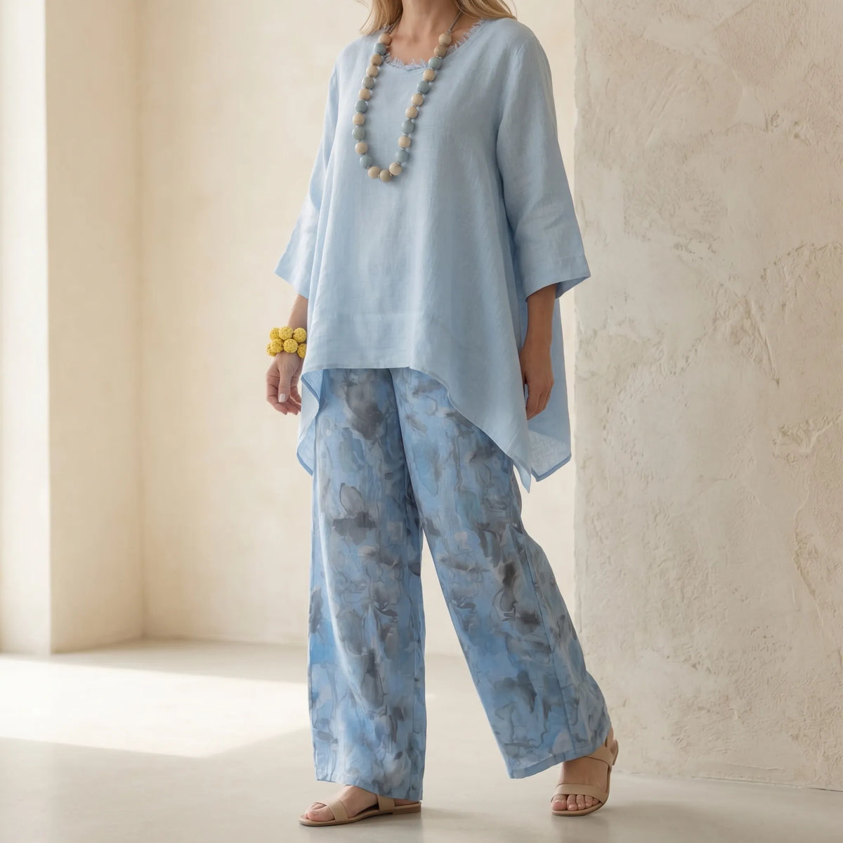 Linova – Women's Artful Linen Two-Piece Set