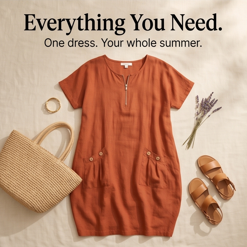Solenza – Breezy Summer Dress with Pockets
