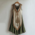 Tribal Viking Celtic Knot Art Linen Tank Dress