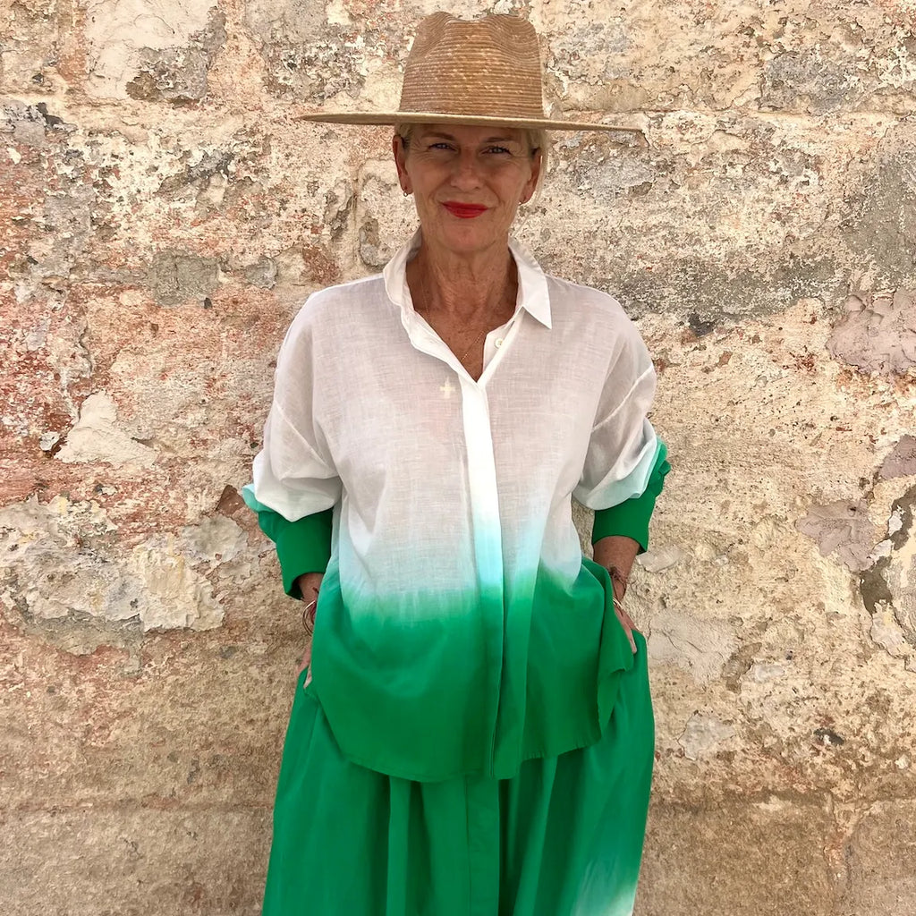 Mii Greta Shirt Dip Dyed – Dadihouse