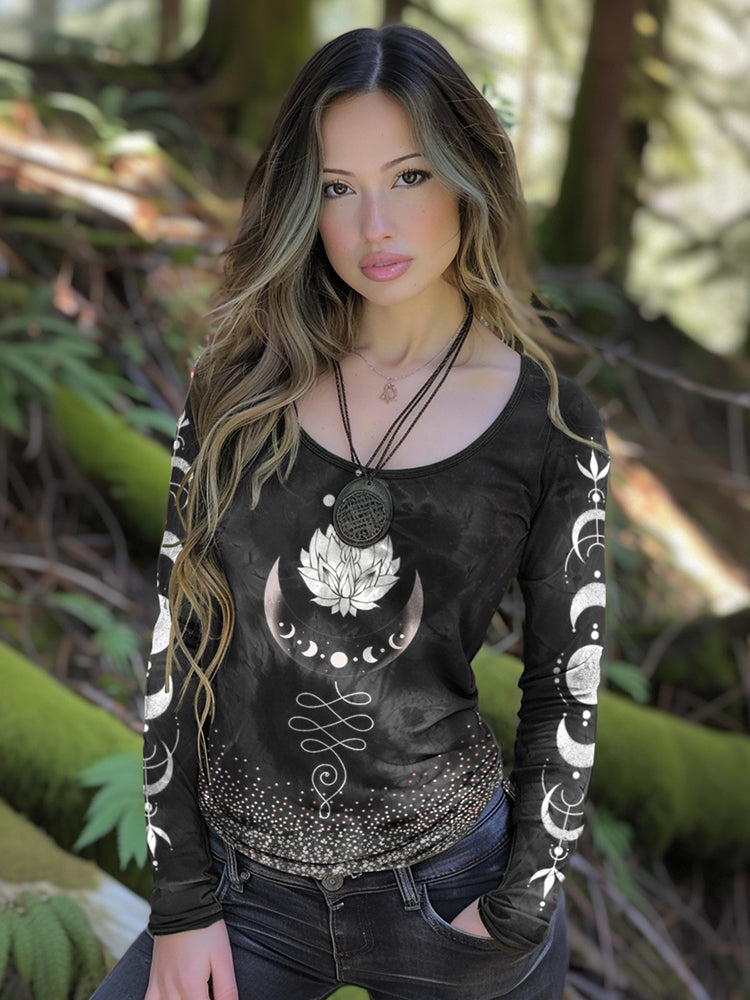Vintage Tribal Sun And Moon Inspiration Totem T-shirt