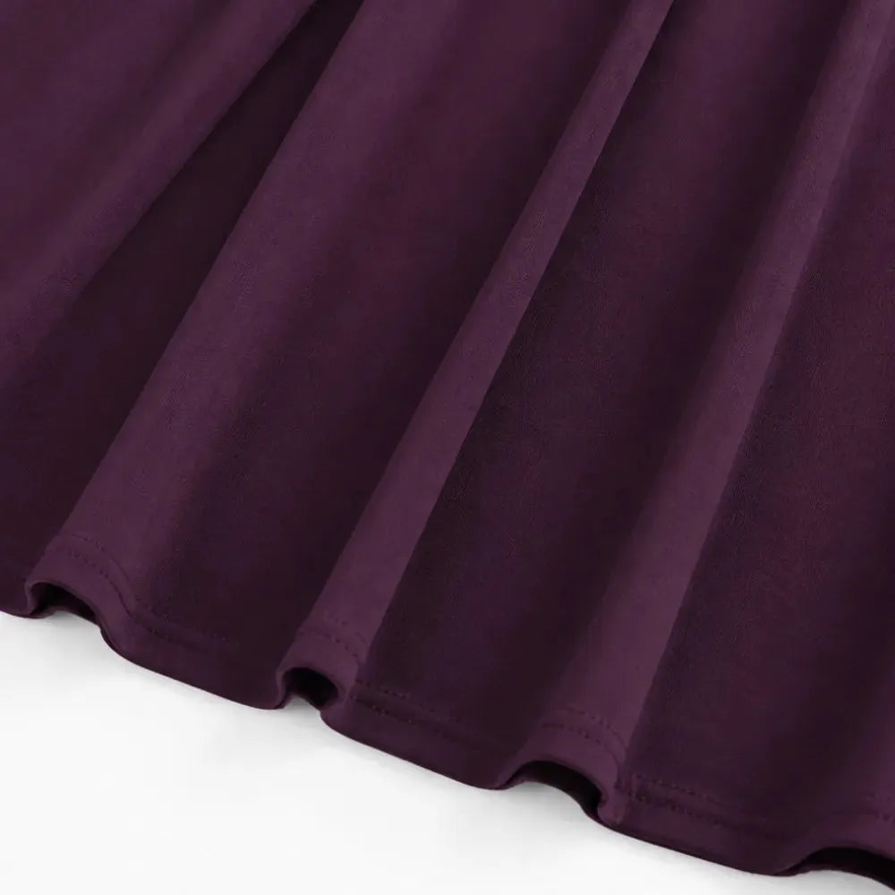 Elowyn – Square Neck A-Line Midi Dress with Sculpted Waist