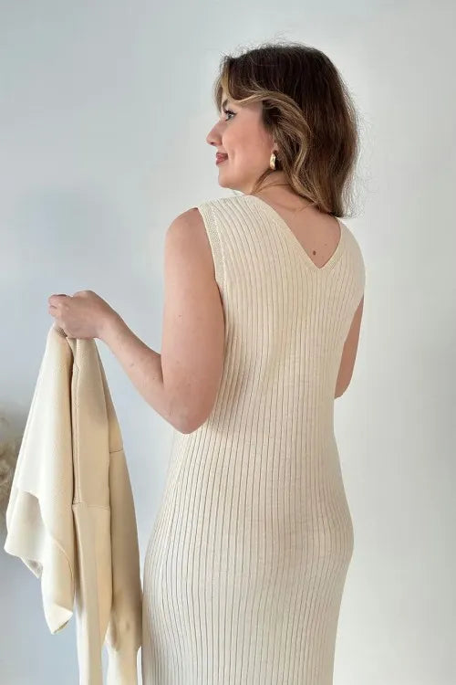 Short Sweater Knit Dress Set