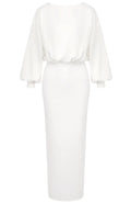 Long Sleeve Maxi Dress White