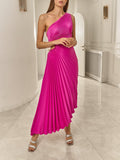 Asymmetrical Pleated Dress