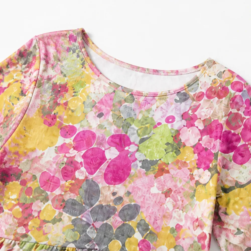 Marivella – Floral Loose Midi Dress with Hidden Pockets