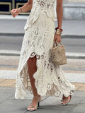 Casual Irregular Hollow Lace Skirt