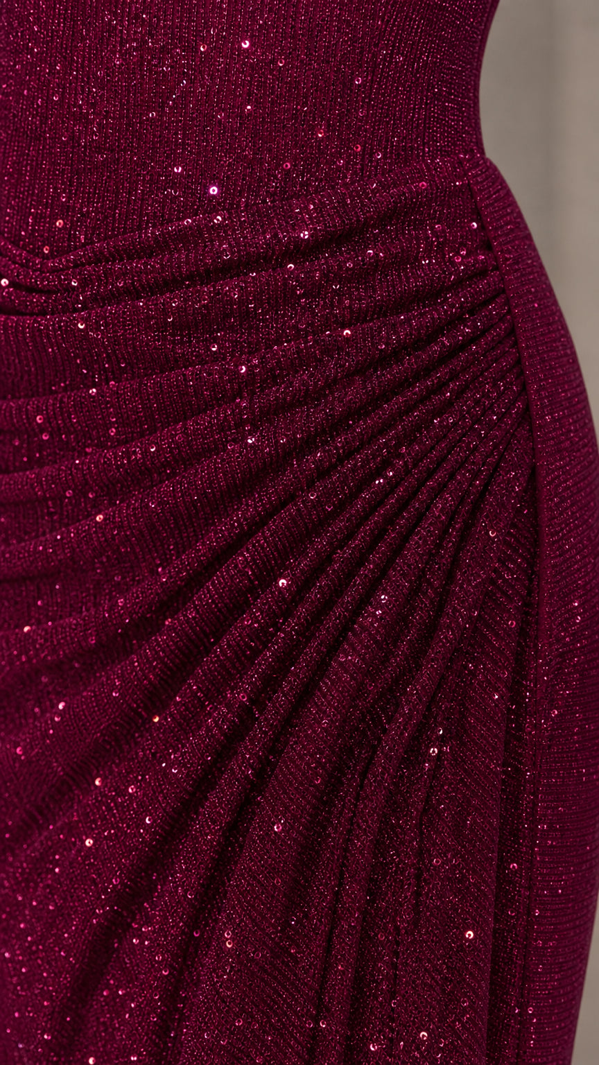 Sweetheart Neck Ruched Shimmer Maxi Evening Dress