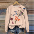 Bee Flower Women'S Crew Neck Sweatshirt