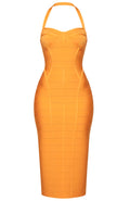 Halter Midi Dress Amber