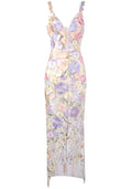 Floral Embroidered Maxi Dress Lavender