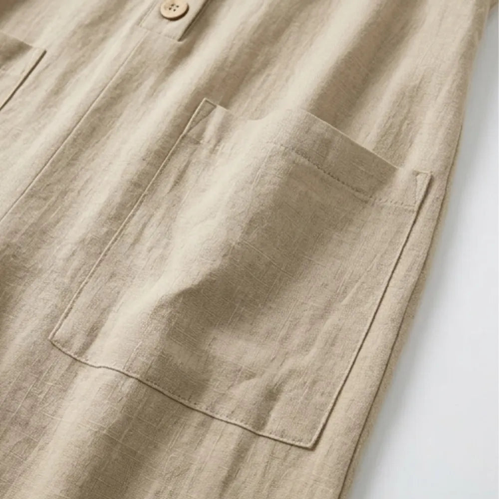 Solaine – Women's breezy button front jumpsuit