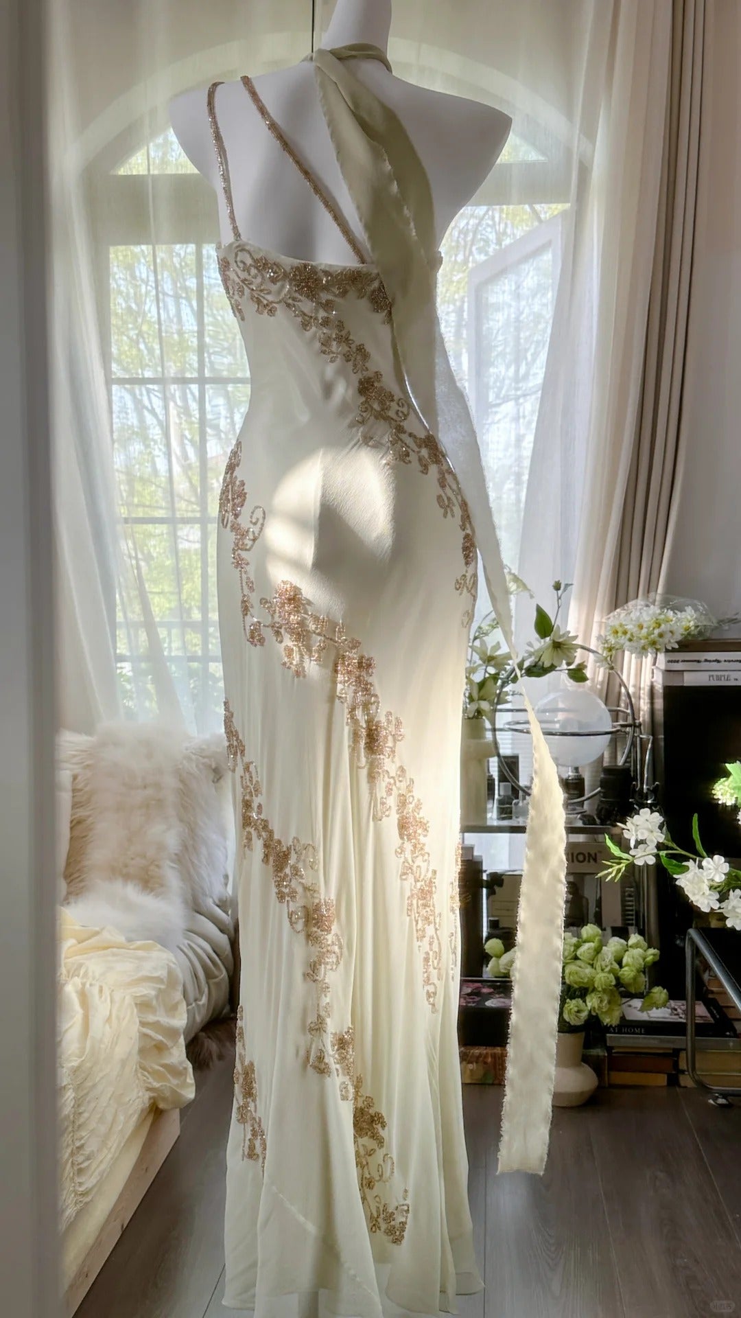 Vintage Evening Dresses, Unique Sleeveless Party Gowns  25528