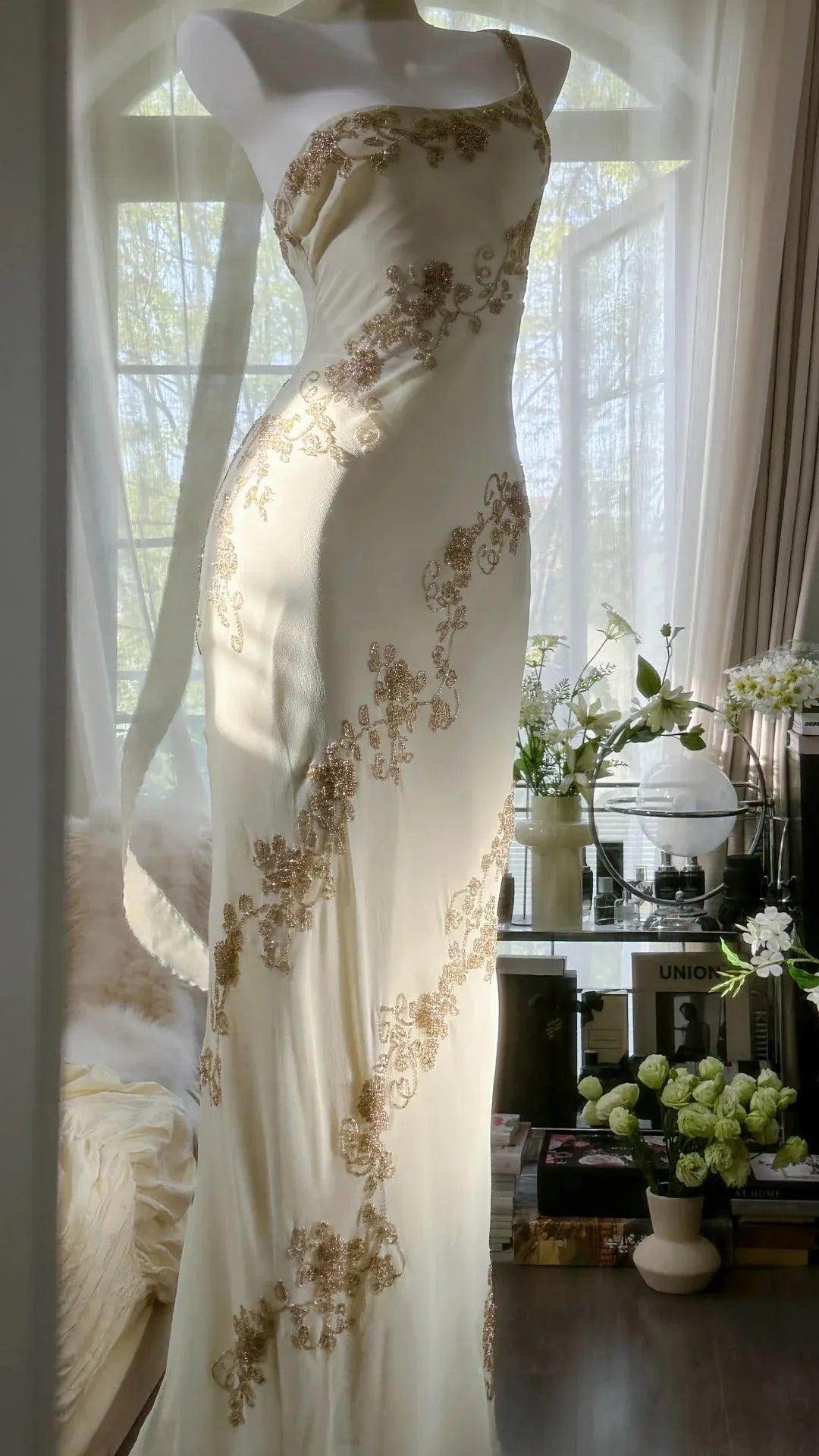 Vintage Evening Dresses, Unique Sleeveless Party Gowns  25528