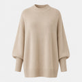 Veluna - Women's Oversized Wool Blend Sweater