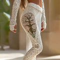 Women‘s Vintage Viking Celtic Pattern Art Cozy Leggings