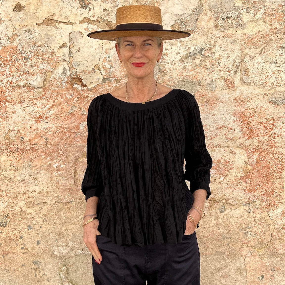 Crinkle  Cotton Top – Dadihouse