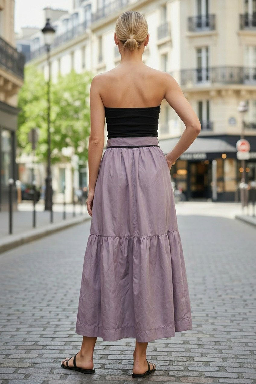 LILA BELLE TUBE MAXI DRESS WITH BELT