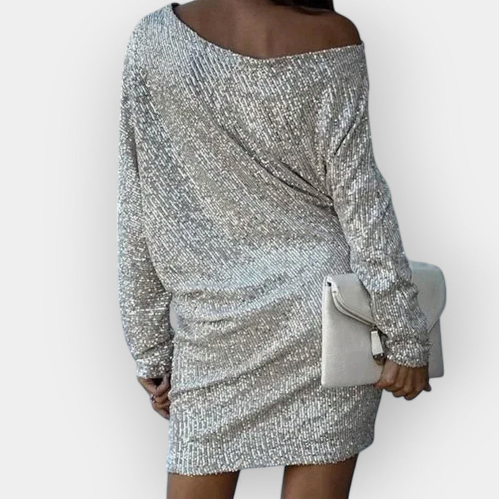 Evening Dress with Sequins