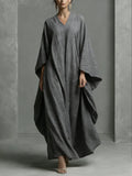 Women's Simple Loose Cotton-linen Dress