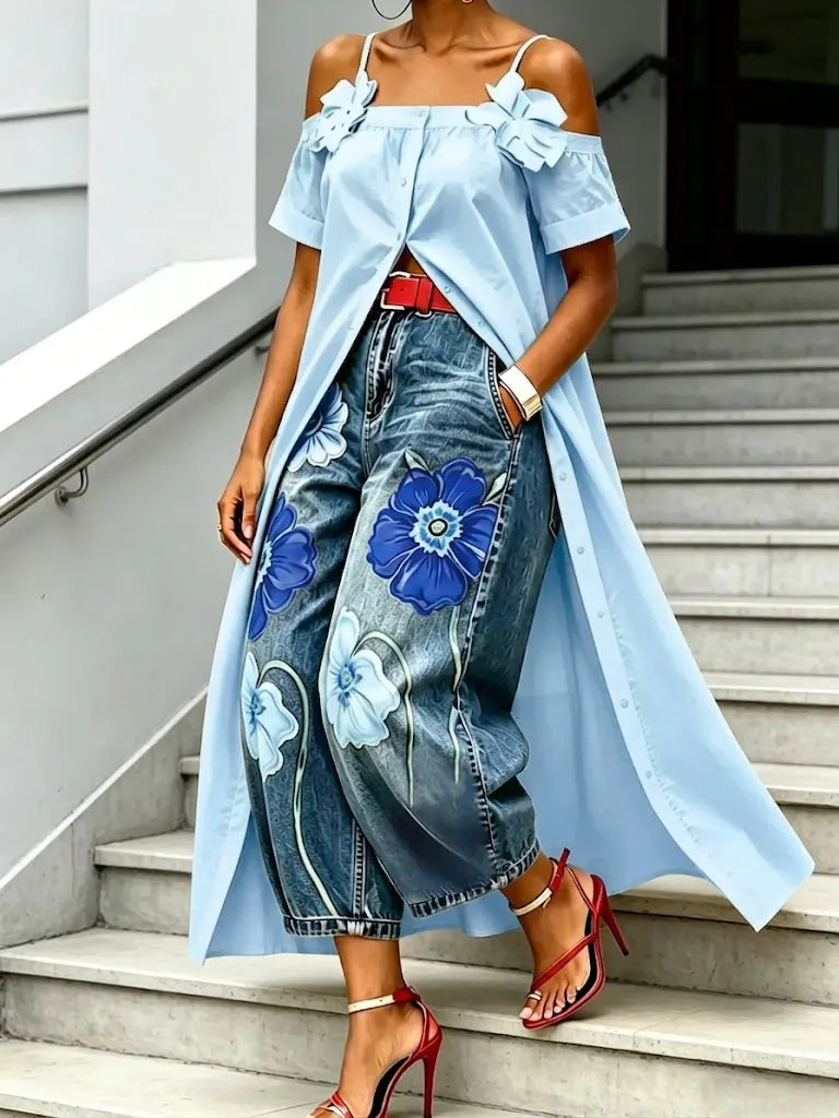 Casual Pure Cotton Camisole Shirt