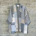 Japanese Style Spliced striped Design Kimono