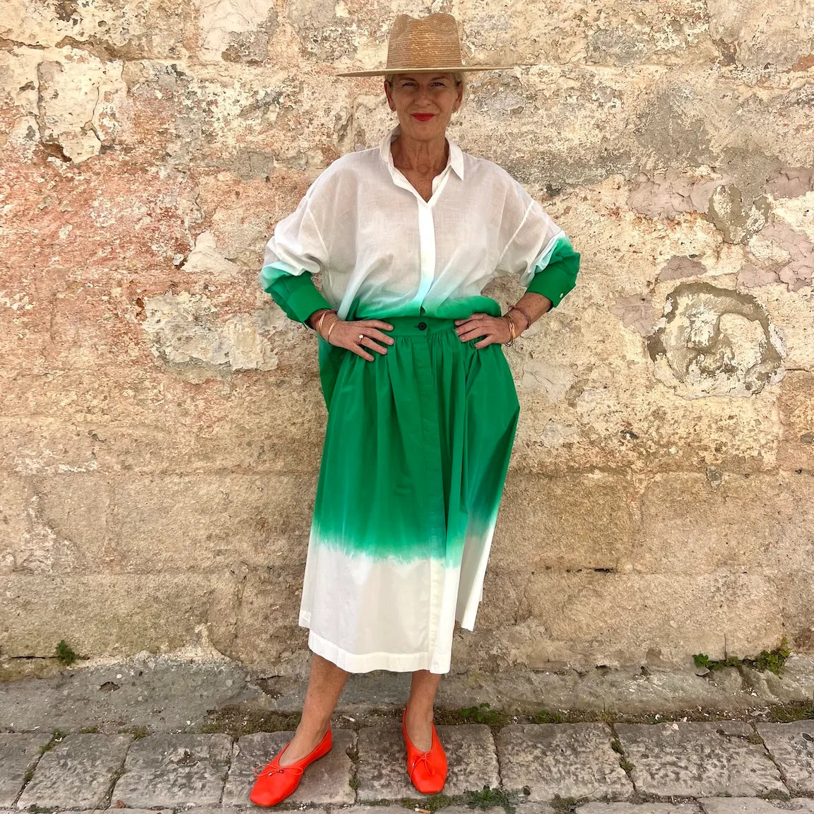 Mii Greta Shirt Dip Dyed – Dadihouse