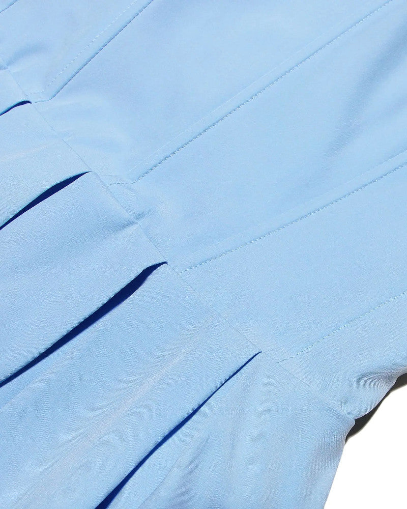 Strapless A Line Midi Dress Blue