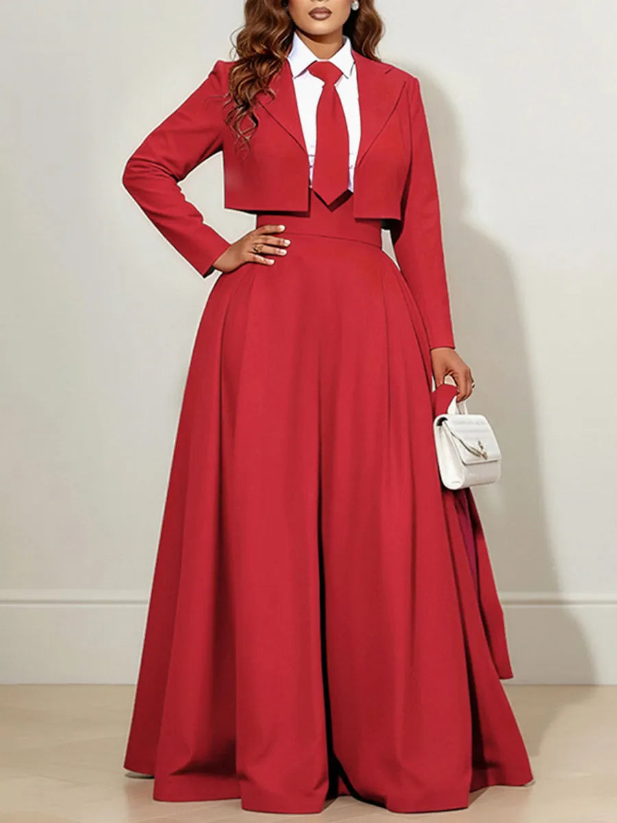 Long Sleeves Skinny Solid Color Notched Collar Blazer Outerwear
