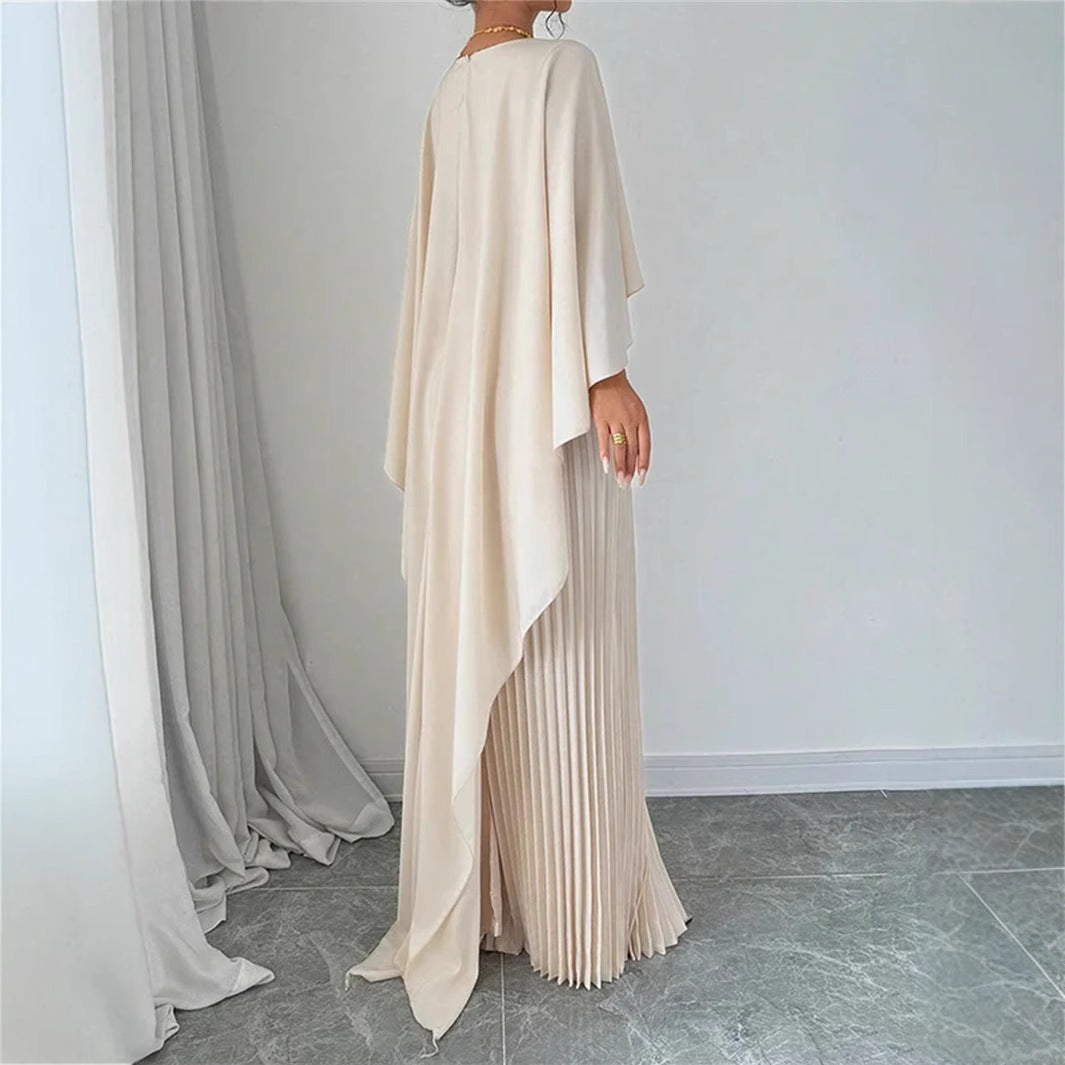Women's Batwing Sleeve Irregular Elegant Dress