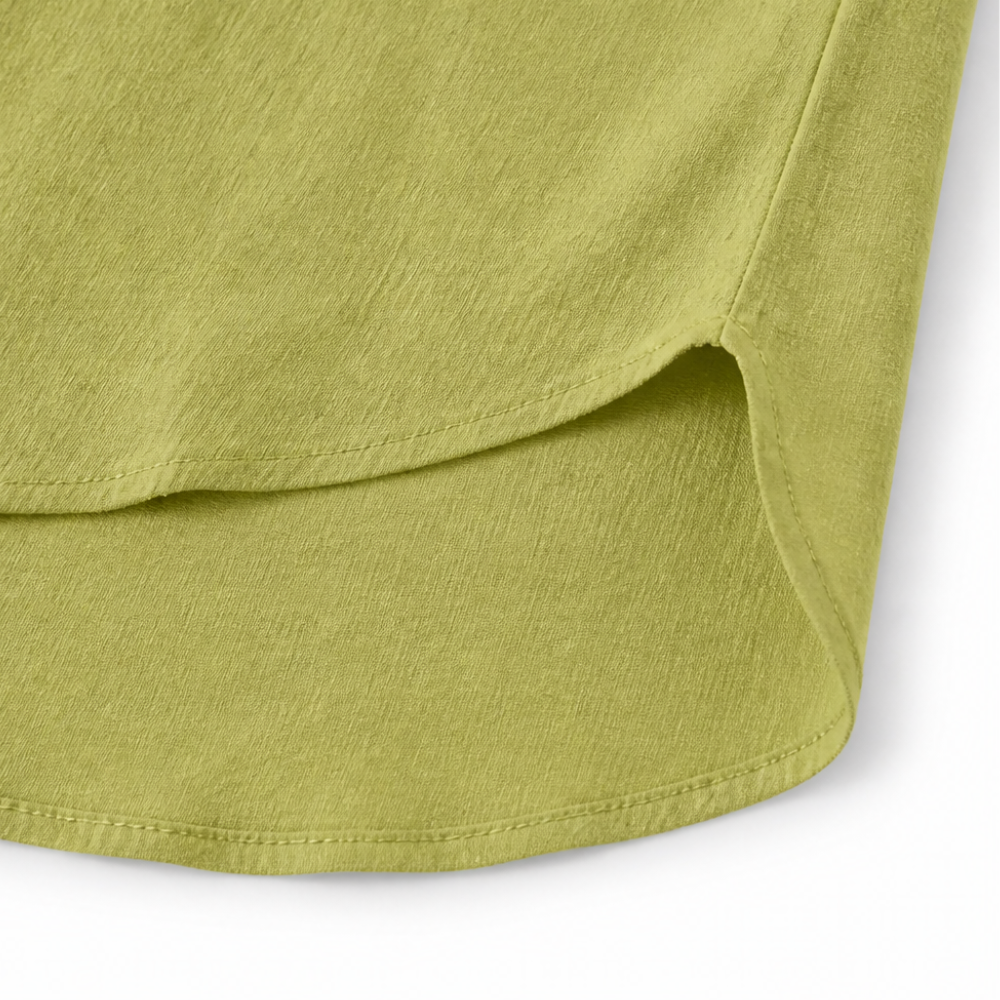 Lunessa – Cotton Linen 2 Piece Set Women Henley Top and Drawstring Shorts