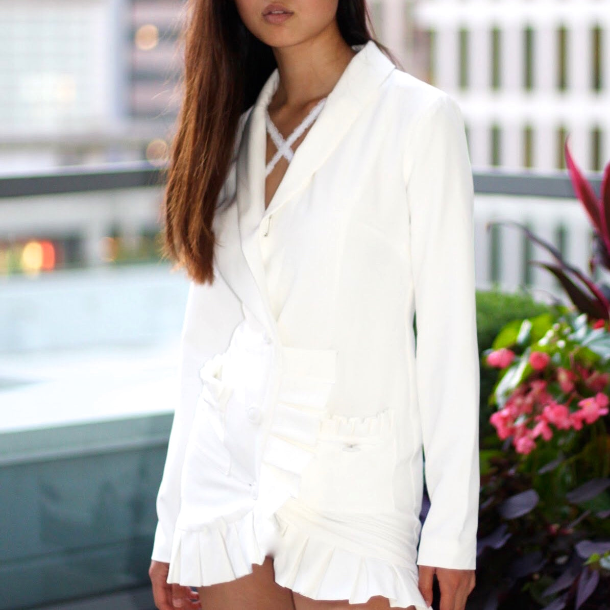 Havana White Lace Straps