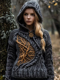 Viking Tree Of Life Mystical Chunky Hooded Sweater
