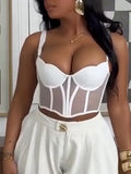 Women Suspender Fishbone Top+ Pants Sexy Casual Suit