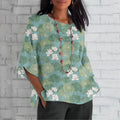 Water Lily Art Graphic Print Women's T-Shirt